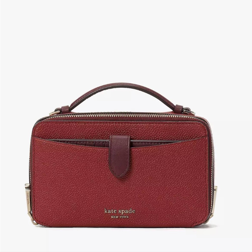 Kate Spade colorblocked double-zip crossbody